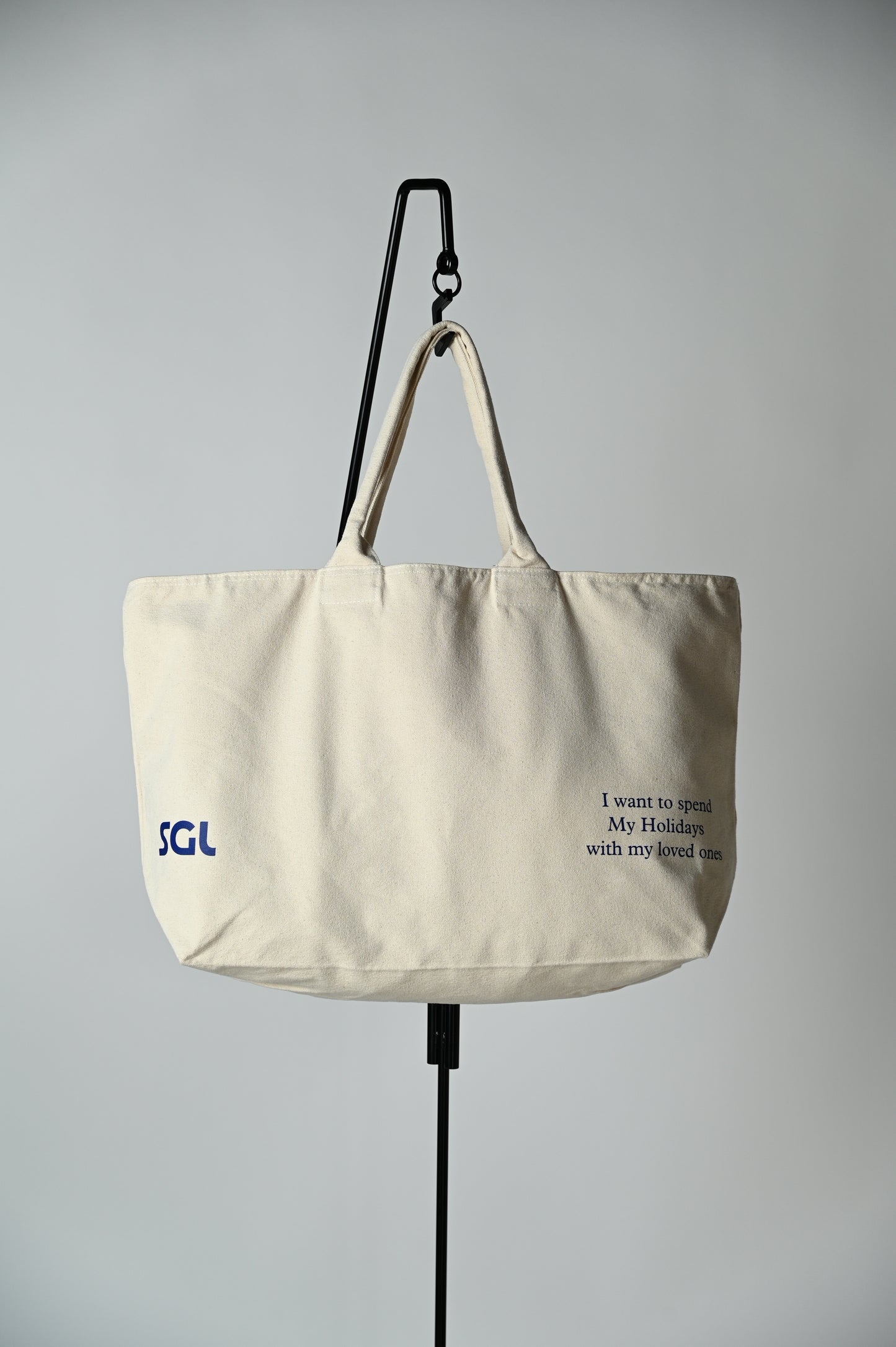 SGL lettered CANVAS TOTE BAG