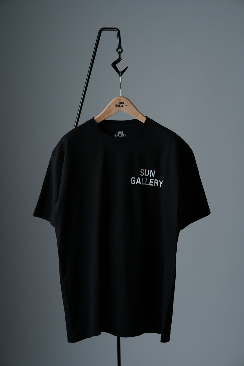 SUNGALLERY T-SHIRT - ブラック×ホワイト