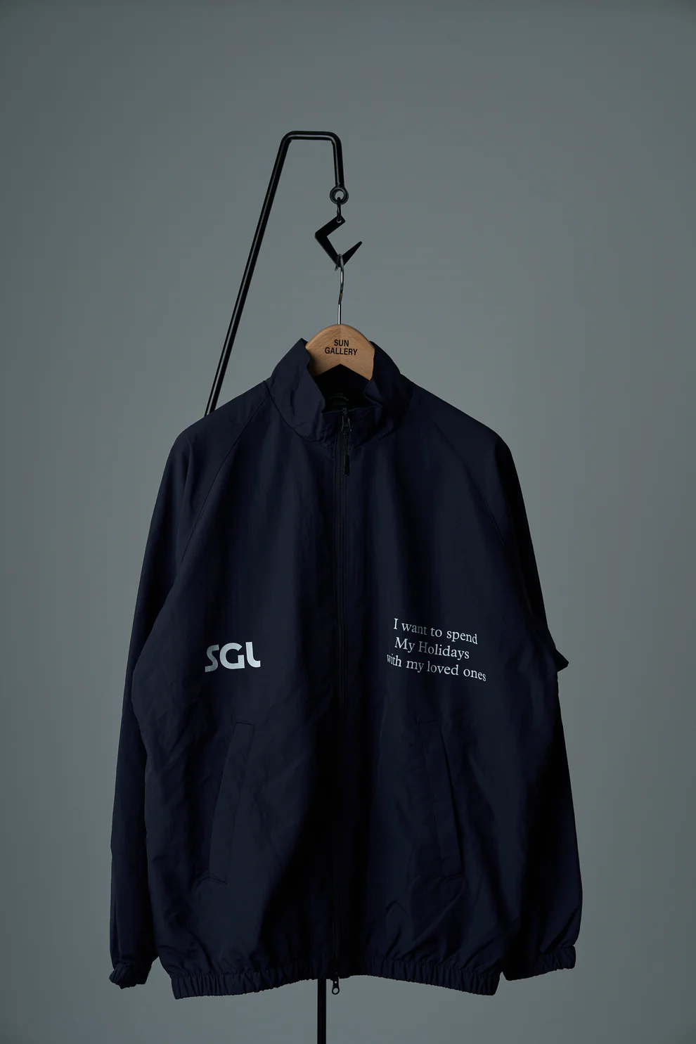 SGL lettered NYLON TRACK JACKET