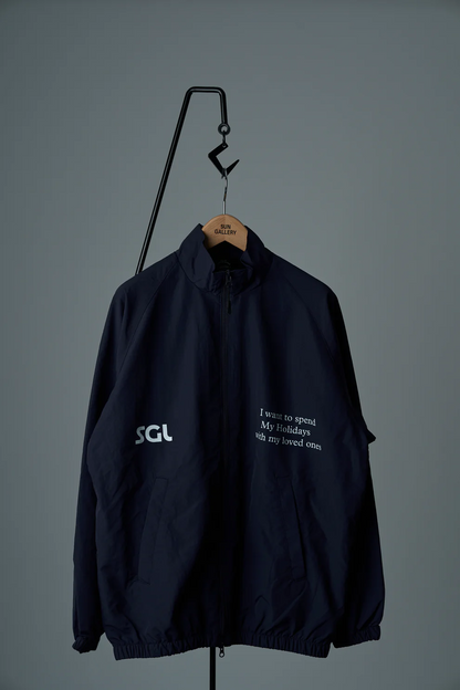 SGL lettered NYLON TRACK JACKET