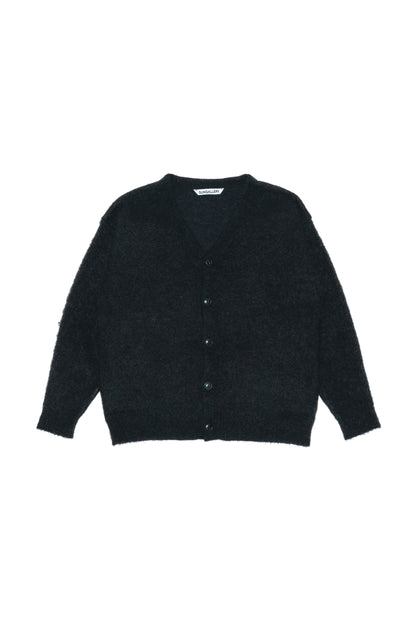 SHAGGY MOHAIR CARDIGAN "BLACK"