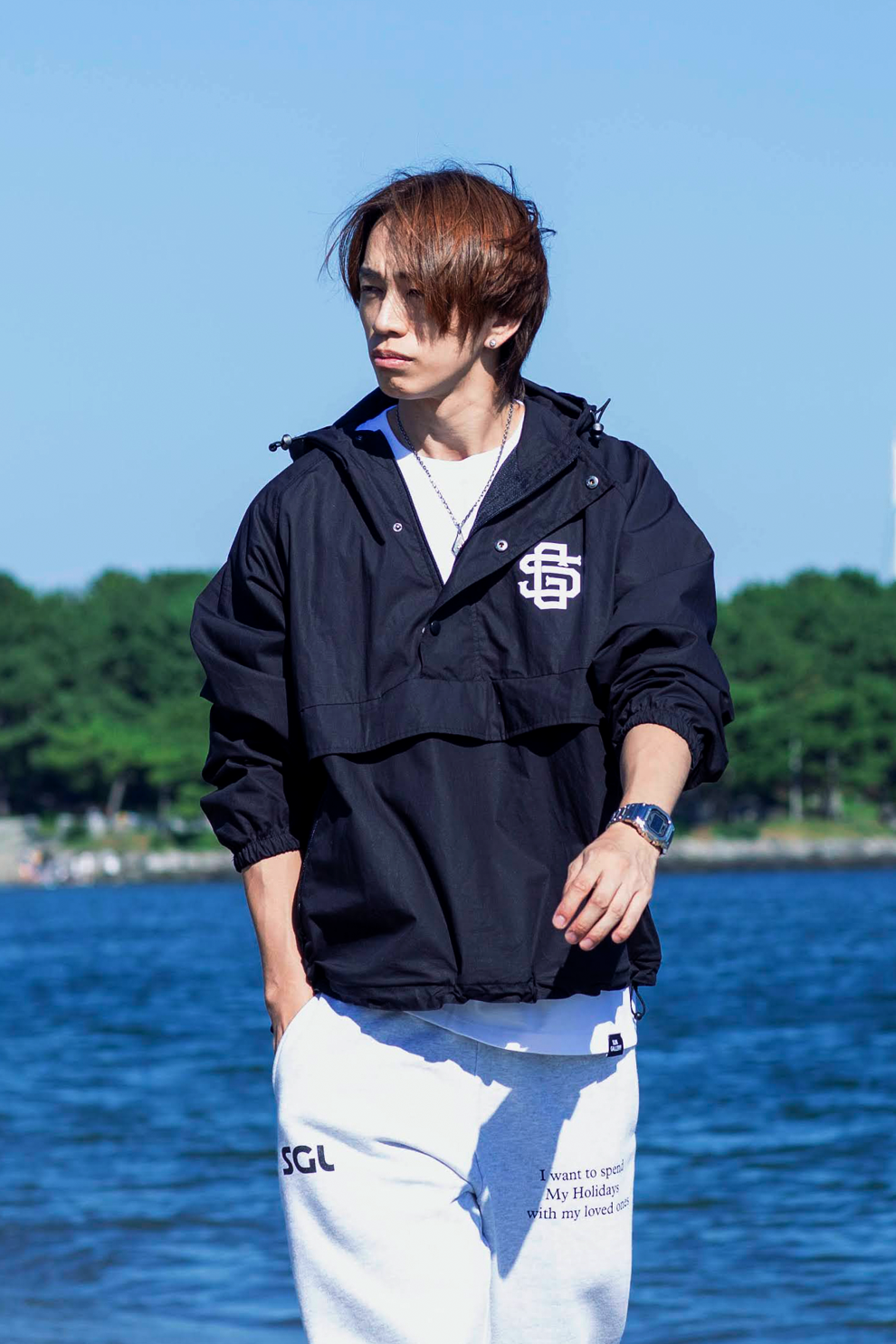 SG EMBLEM PULLOVER ANORAK