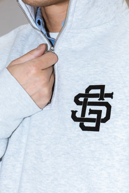 SG EMBLEM QUARTER ZIP SWEATSHIRT