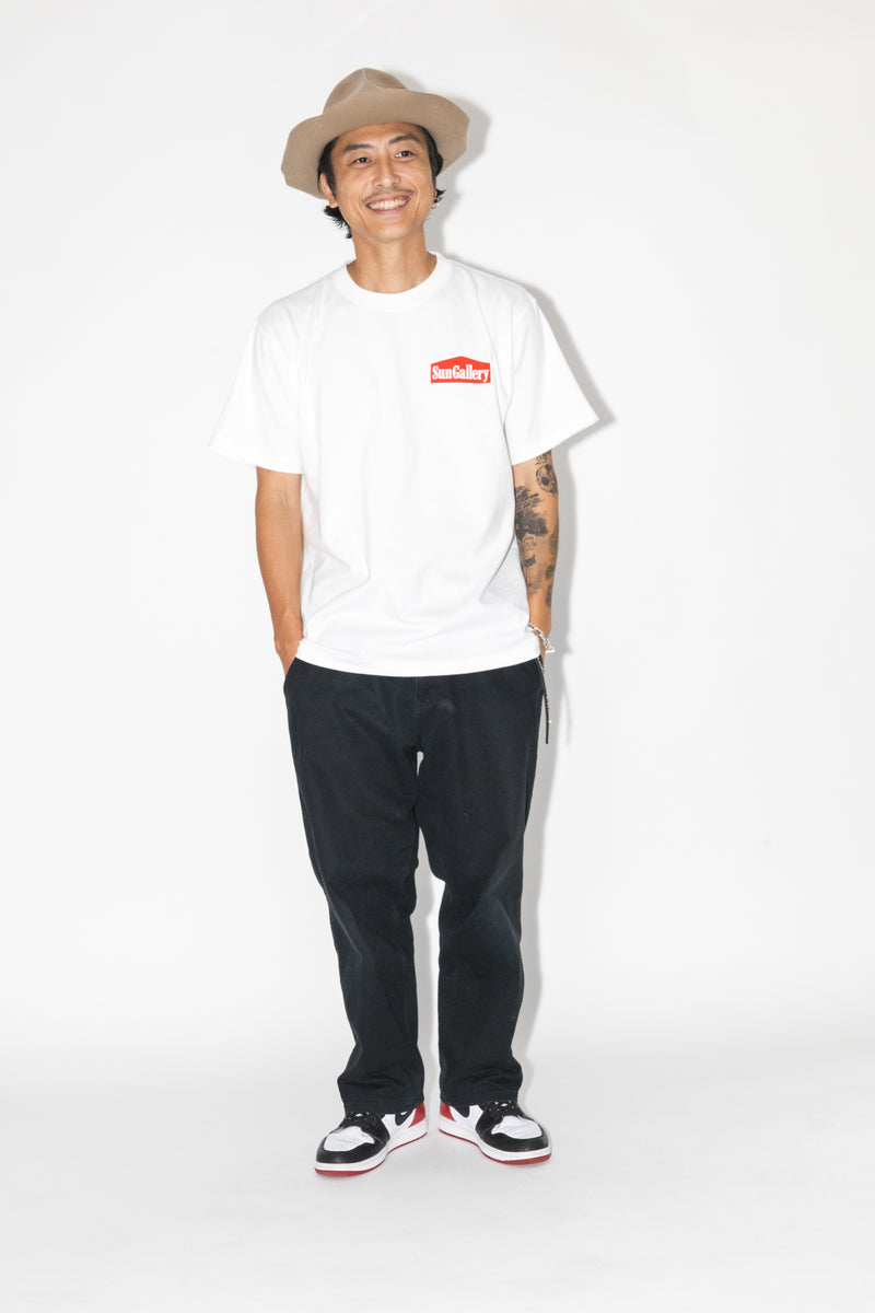 HOUSEHOLD T-SHIRT - ホワイト×レッド