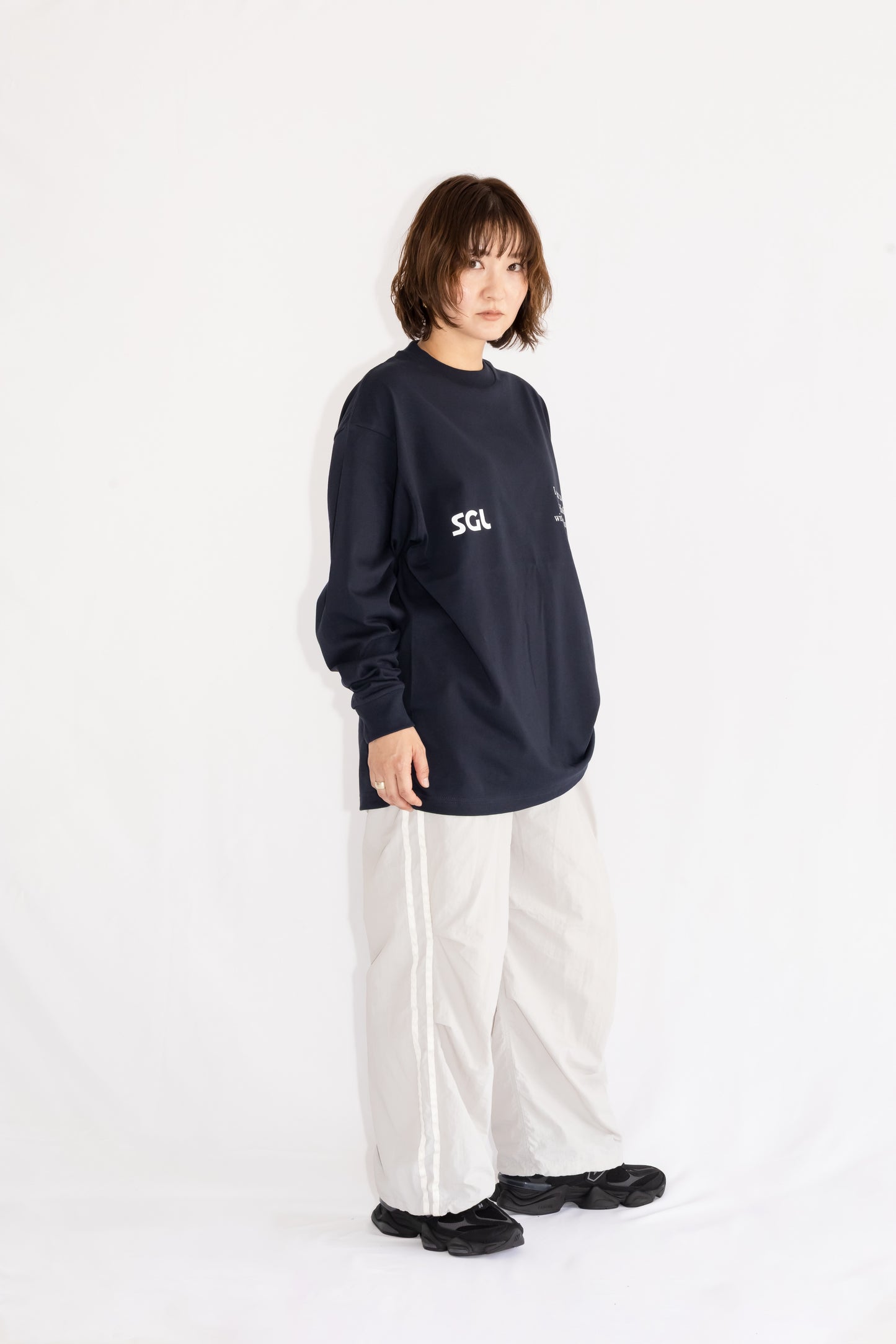 SGL lettered LONG SLEEVE T-SHIRT