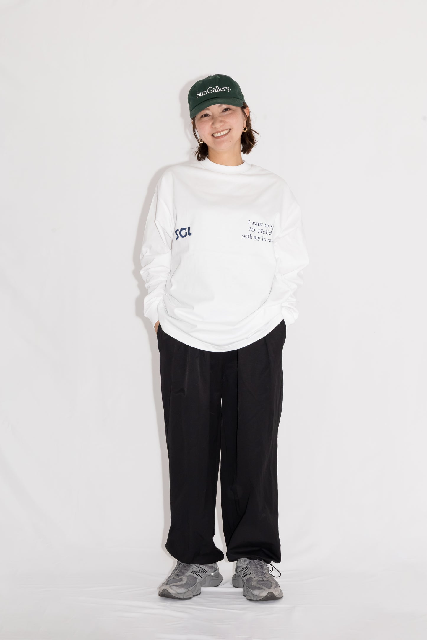 SGL lettered LONG SLEEVE T-SHIRT