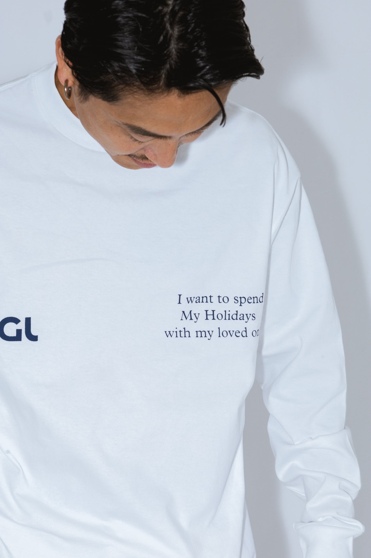 SGL lettered LONG SLEEVE T-SHIRT
