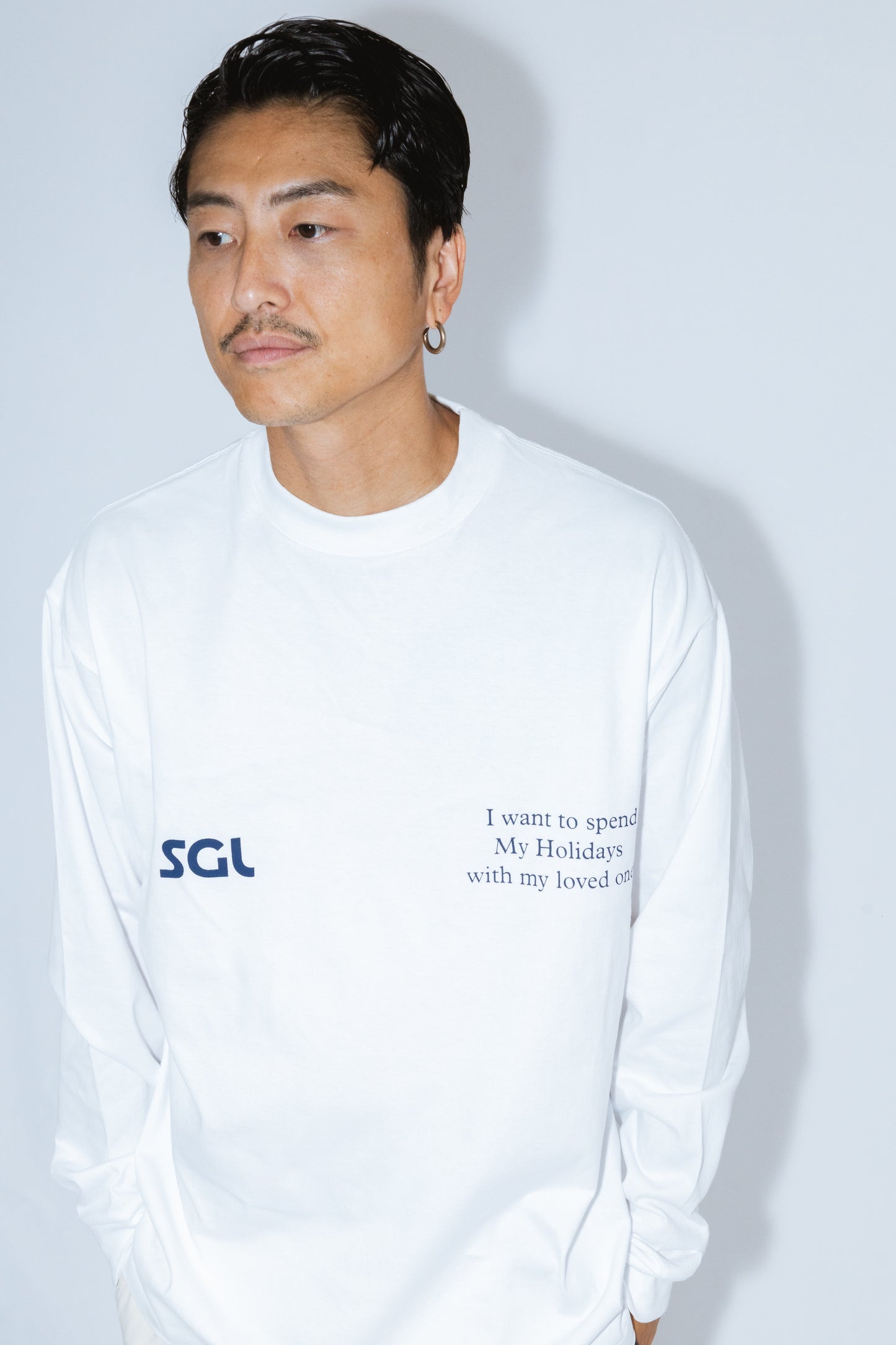 SGL lettered LONG SLEEVE T-SHIRT