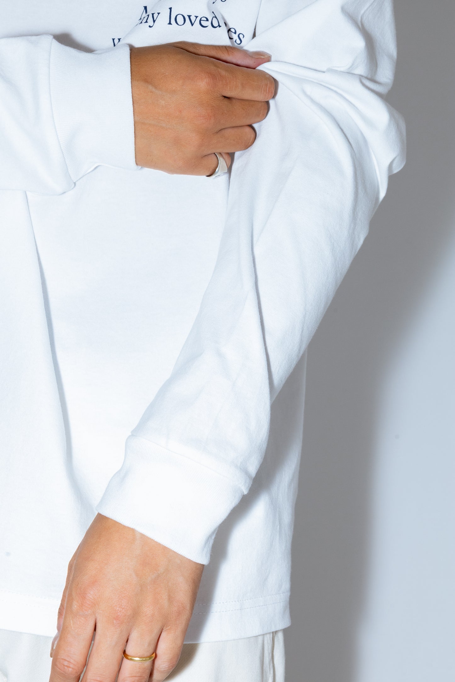 SGL lettered LONG SLEEVE T-SHIRT