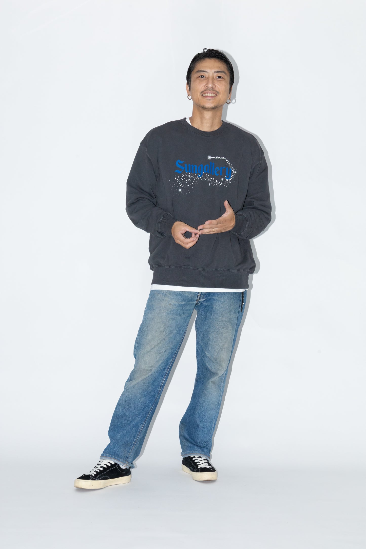 PIGMENT DYED SWEATSHIRT “STARDUST”