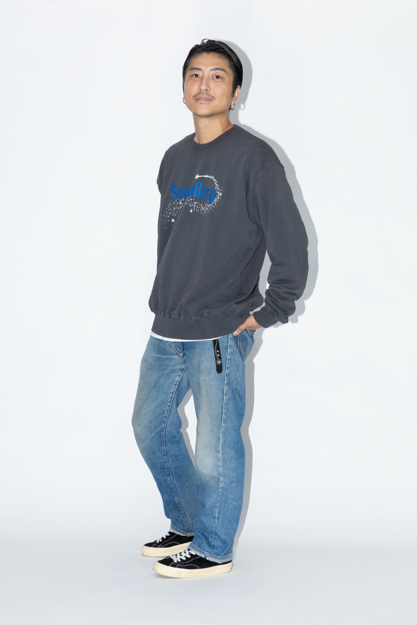 PIGMENT DYED SWEATSHIRT “STARDUST”