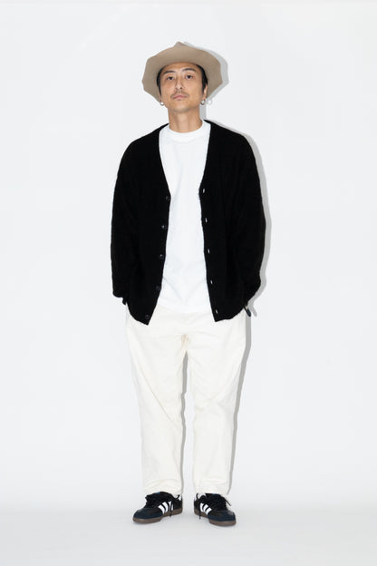 SHAGGY MOHAIR CARDIGAN "BLACK"