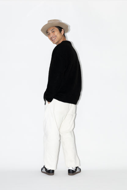 SHAGGY MOHAIR CARDIGAN "BLACK"