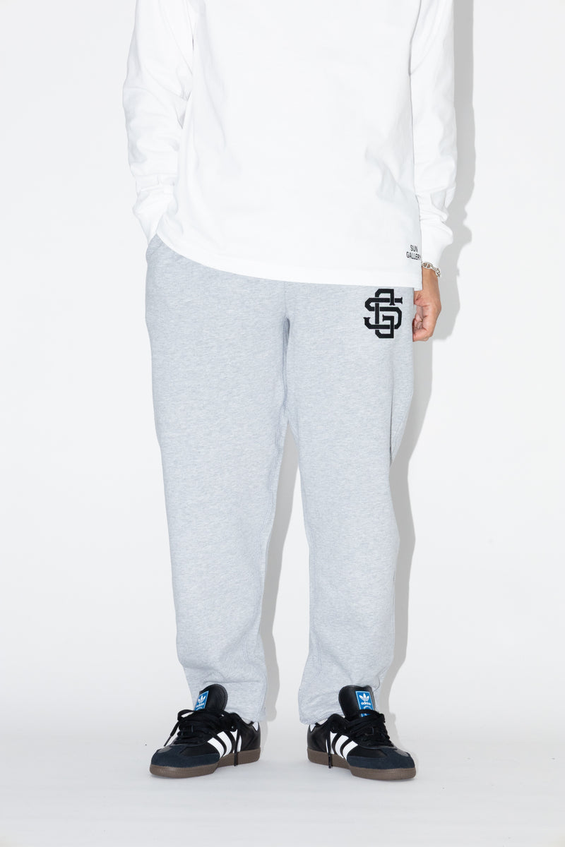 SG EMBLEM 10oz SWEATPANTS - グレー×ブラック