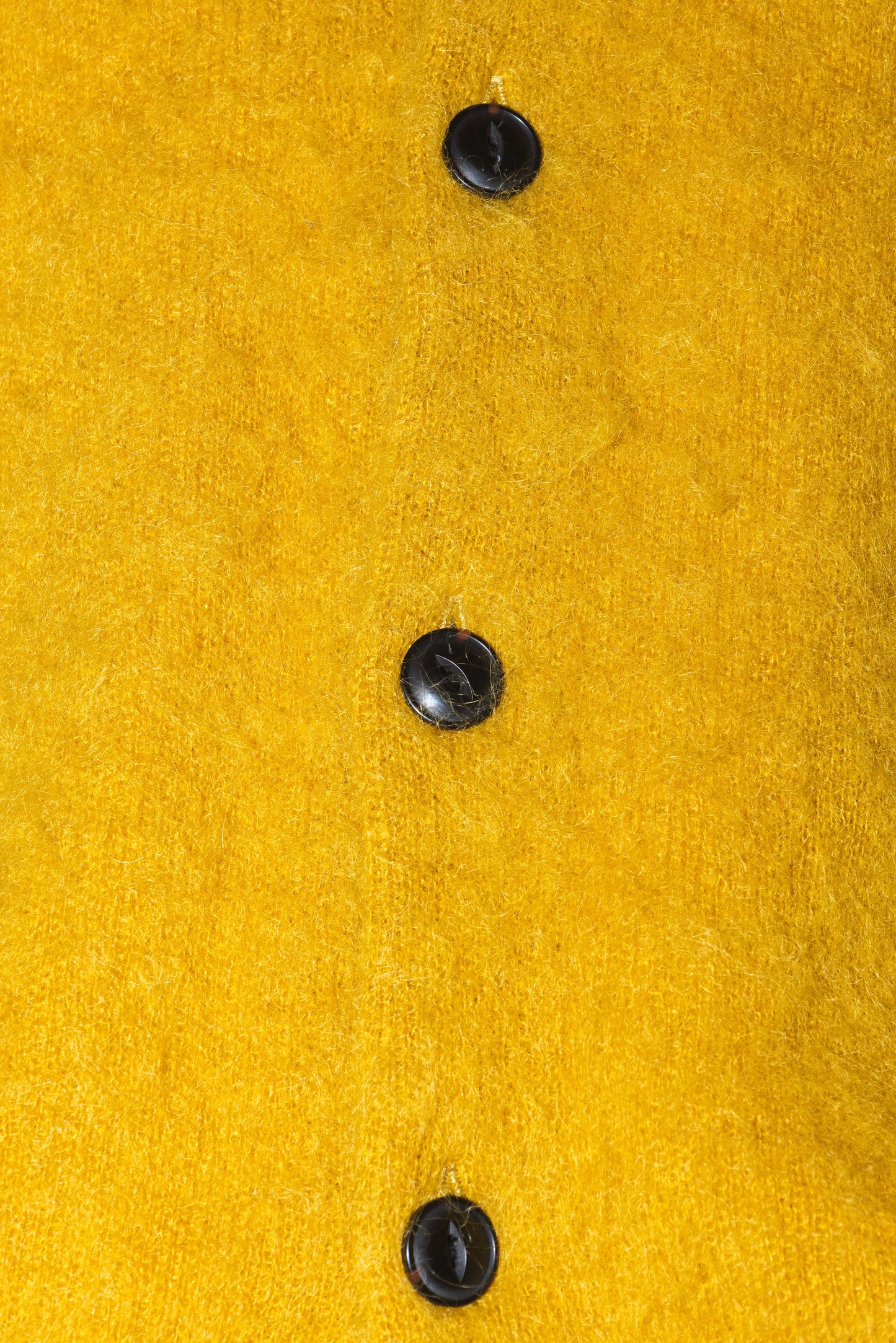 SHAGGY MOHAIR CARDIGAN "MUSTARD"