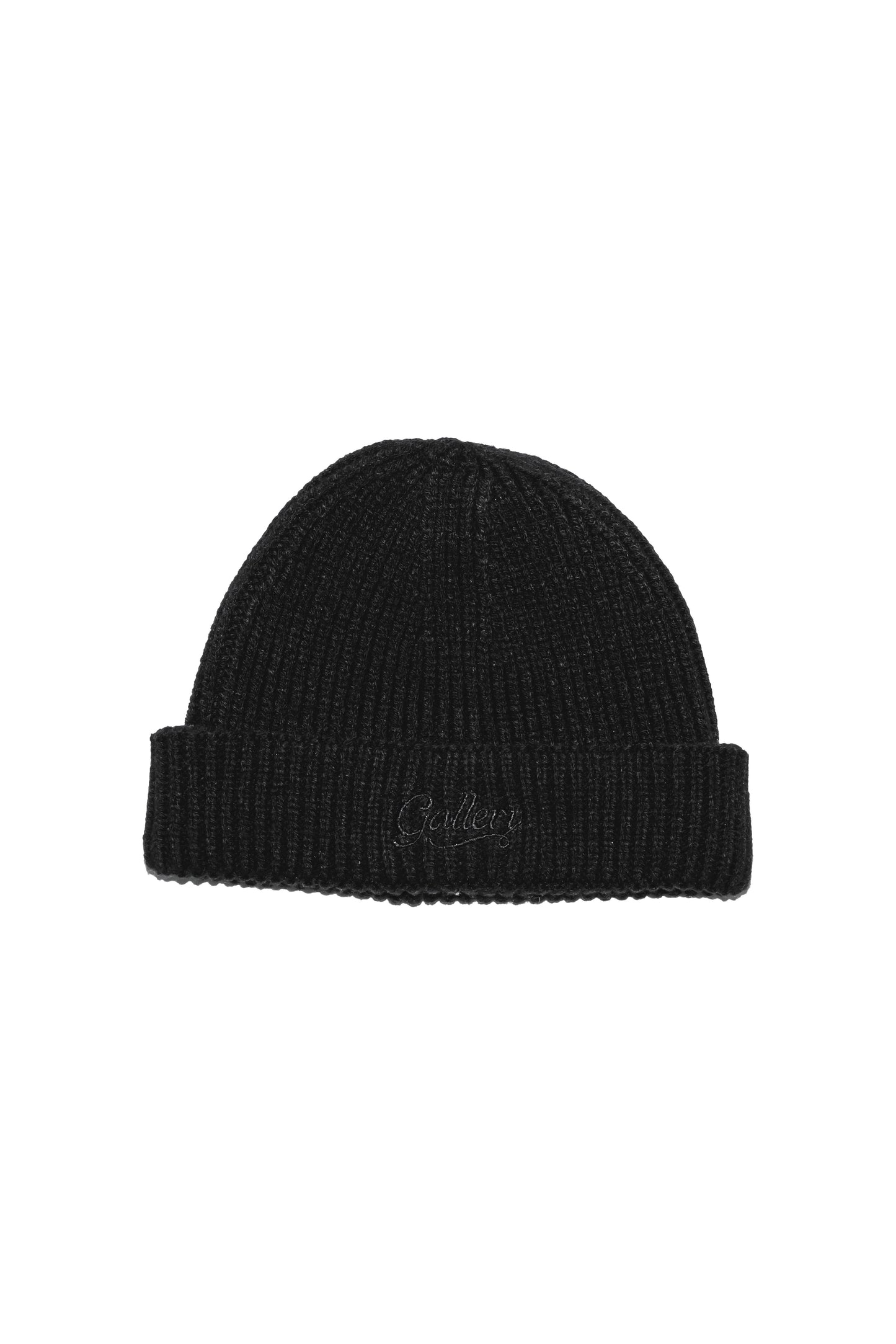 RIBBED SHORT BEANIE