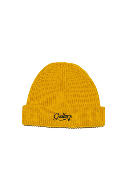 RIBBED SHORT BEANIE