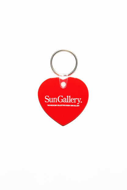 SUNGALLERY HEART SHAPE KEYTAG "RED"