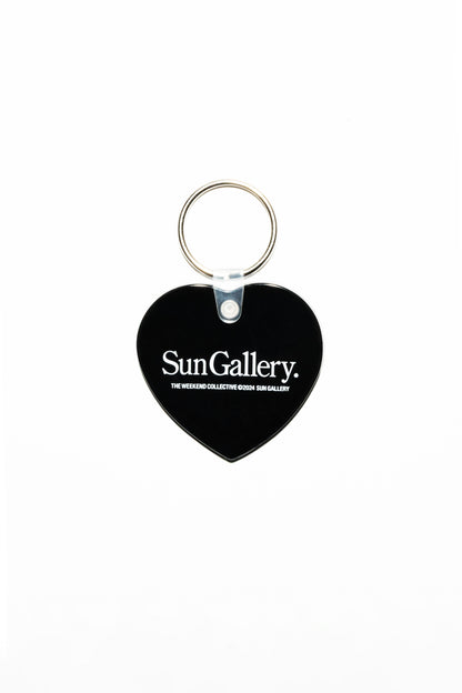 SUNGALLERY HEART SHAPE KEYTAG "BLACK"