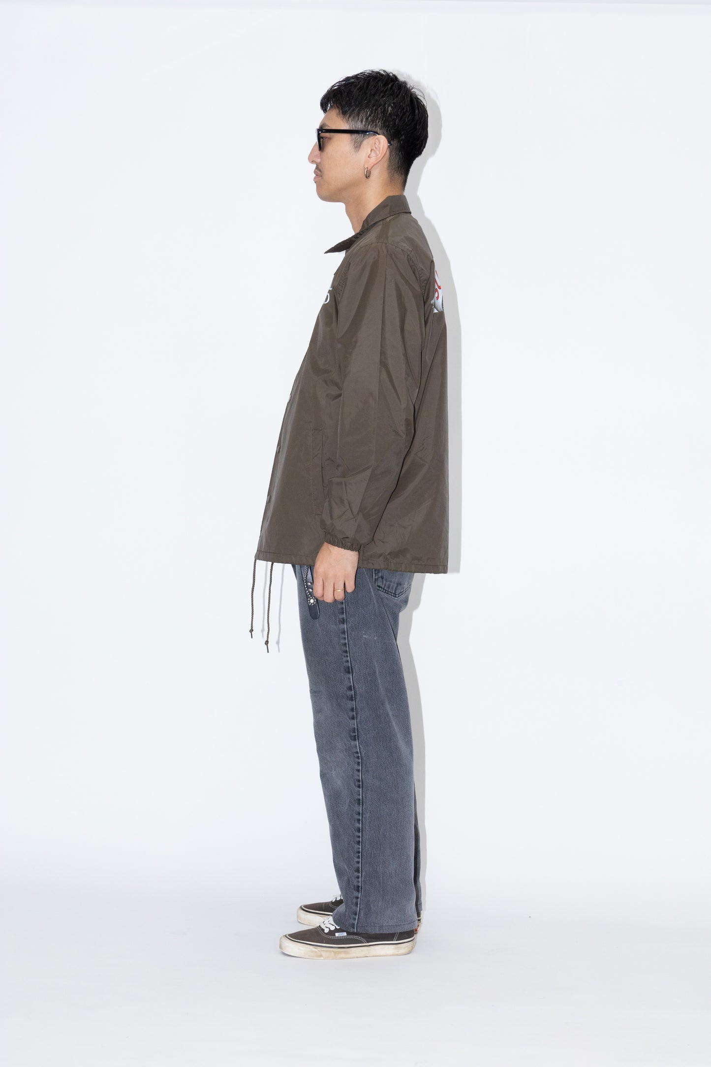 NYLON COACH JACKET "RIBBON"