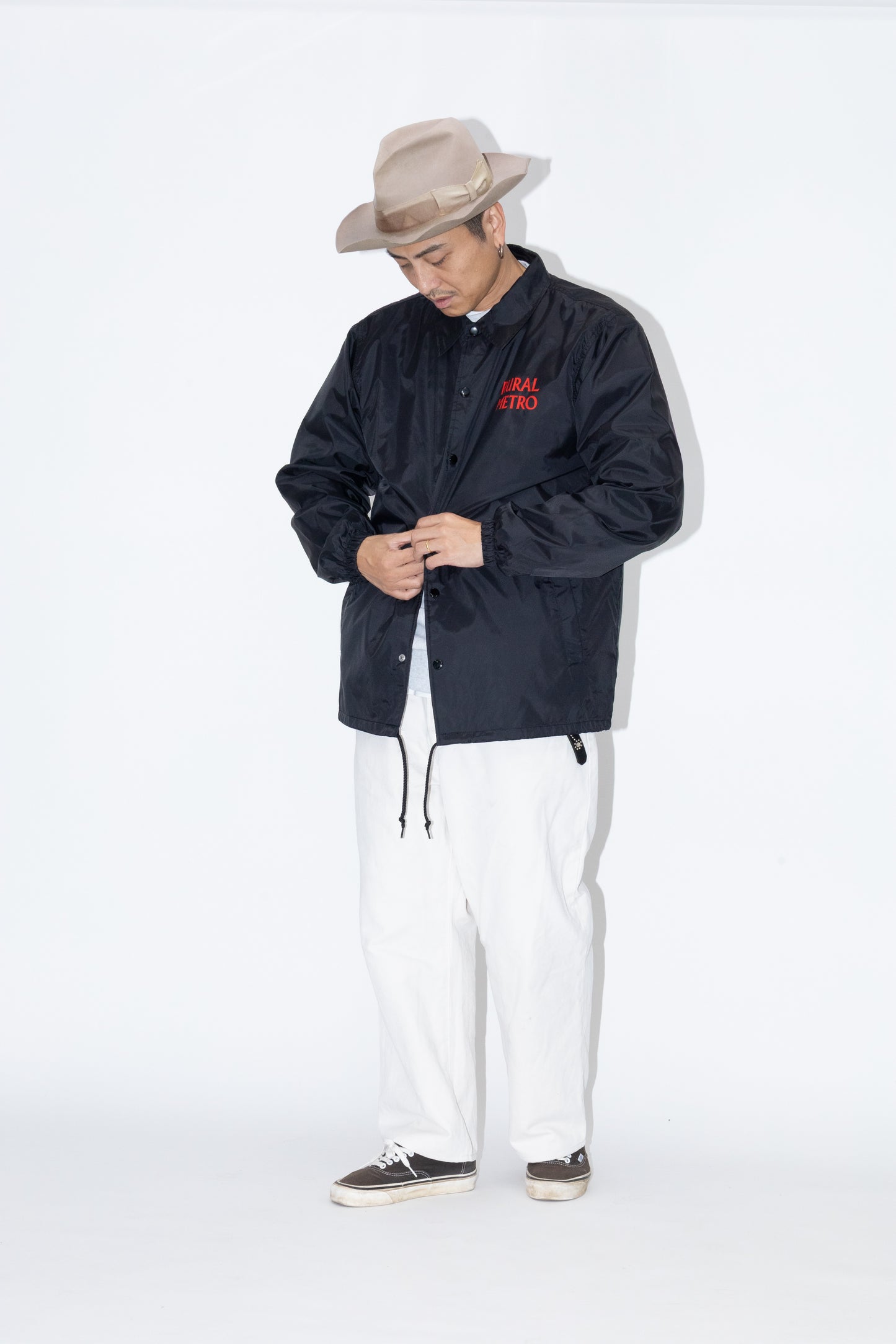 NYLON COACH JACKET "RIBBON"
