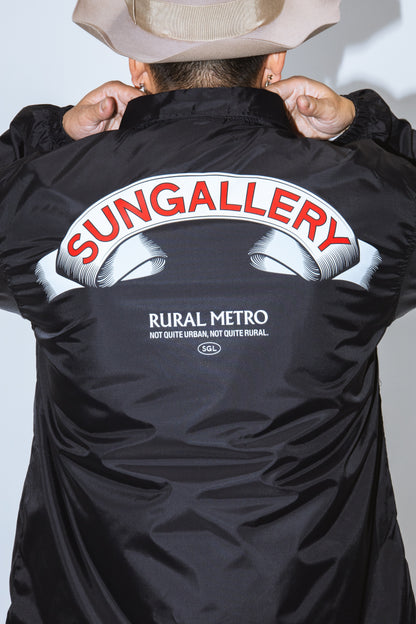 NYLON COACH JACKET "RIBBON"