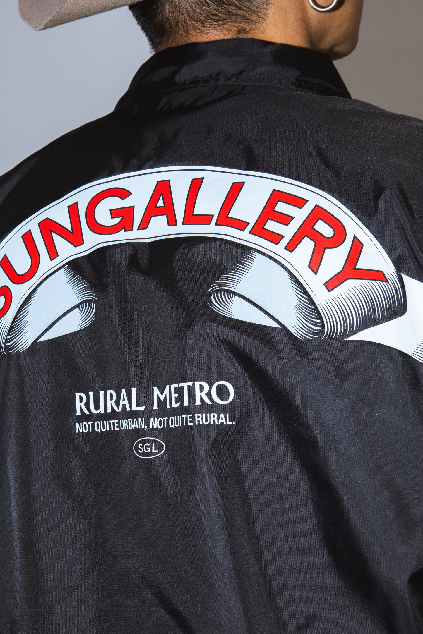 NYLON COACH JACKET "RIBBON"