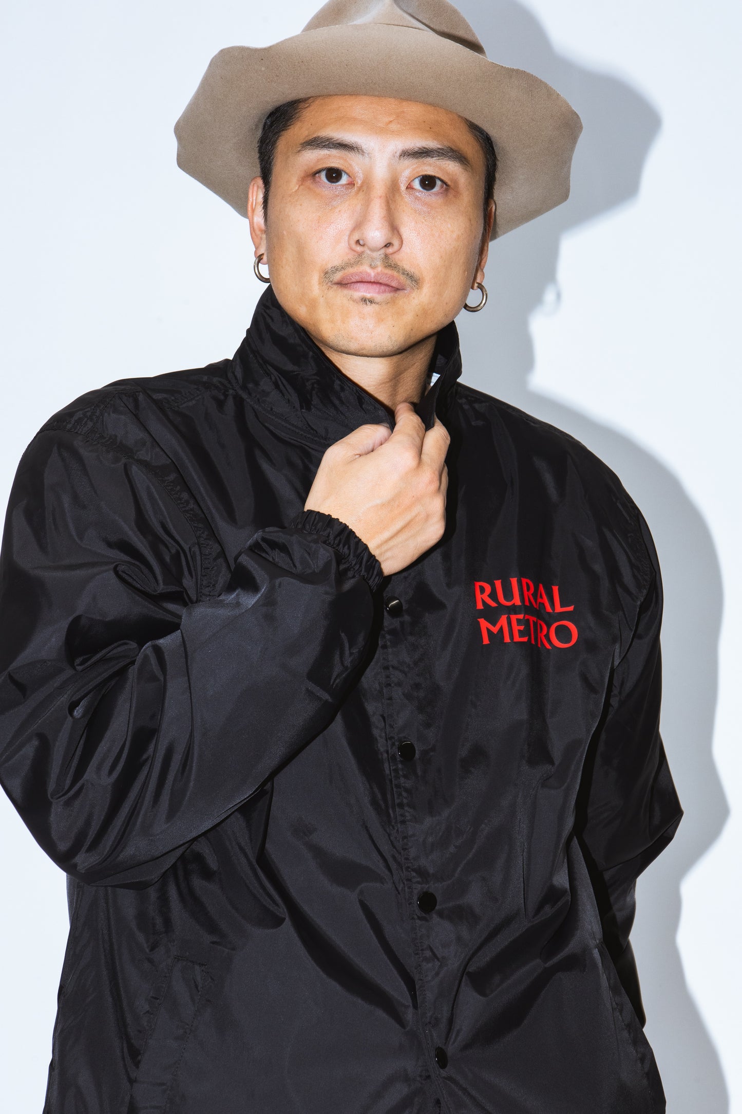 NYLON COACH JACKET "RIBBON"