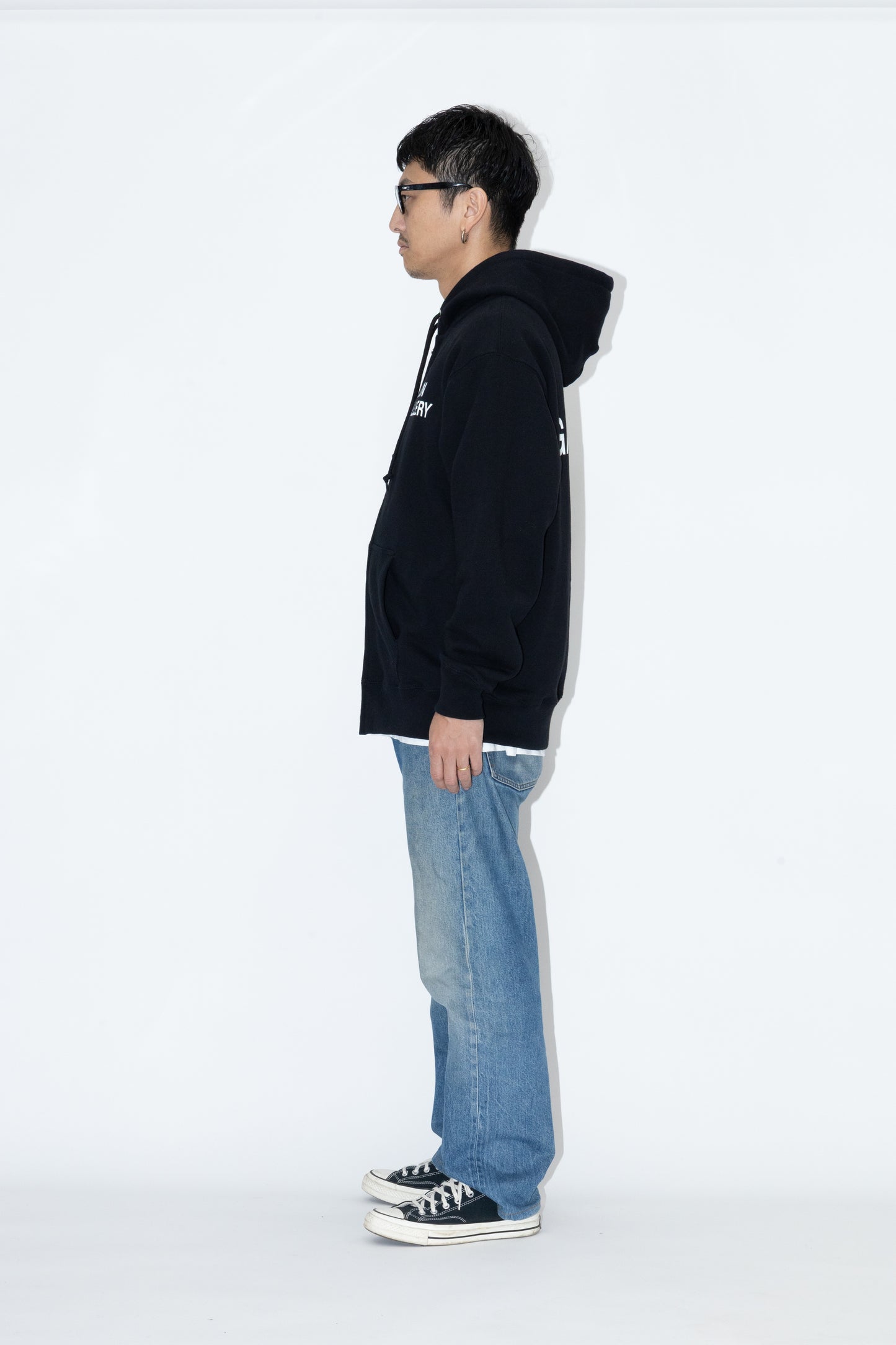 SUNGALLERY BOXY DOUBLE ZIP HOODIE