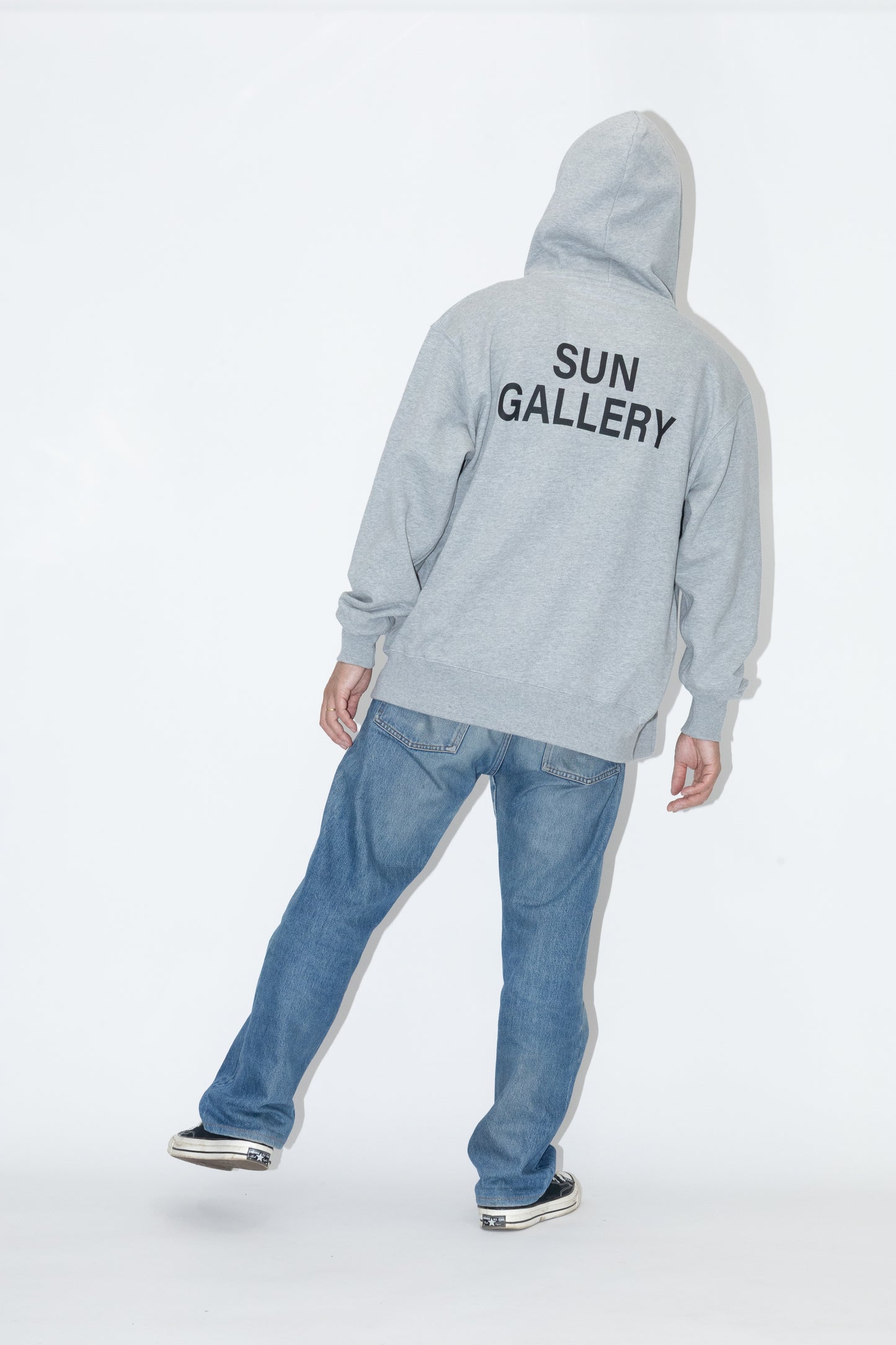 SUNGALLERY BOXY DOUBLE ZIP HOODIE
