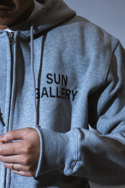 SUNGALLERY BOXY DOUBLE ZIP HOODIE