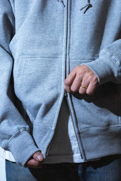 SUNGALLERY BOXY DOUBLE ZIP HOODIE