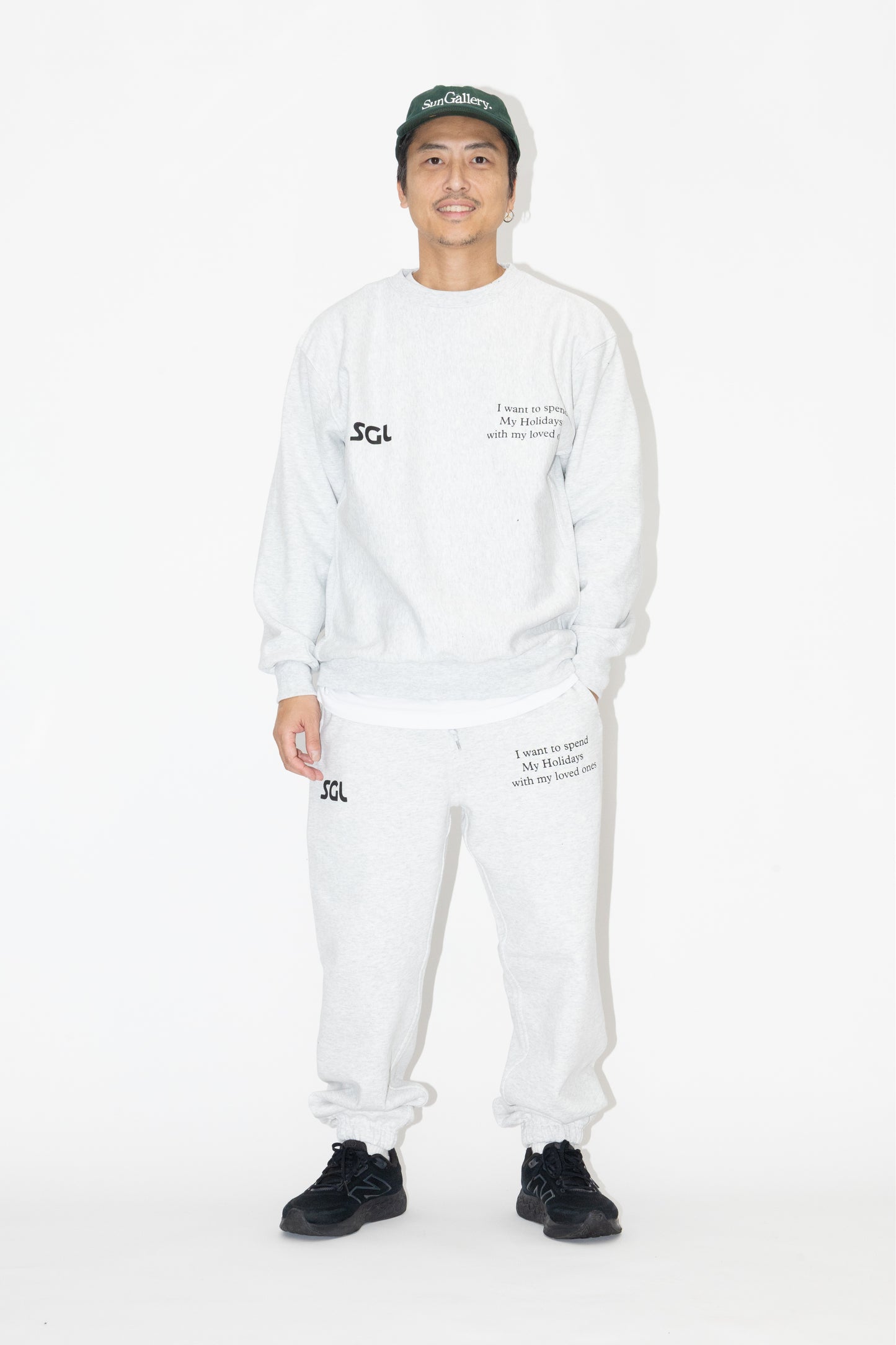 SGL lettered HEAVYWEIGHT CREWNECK SWEATSHIRT