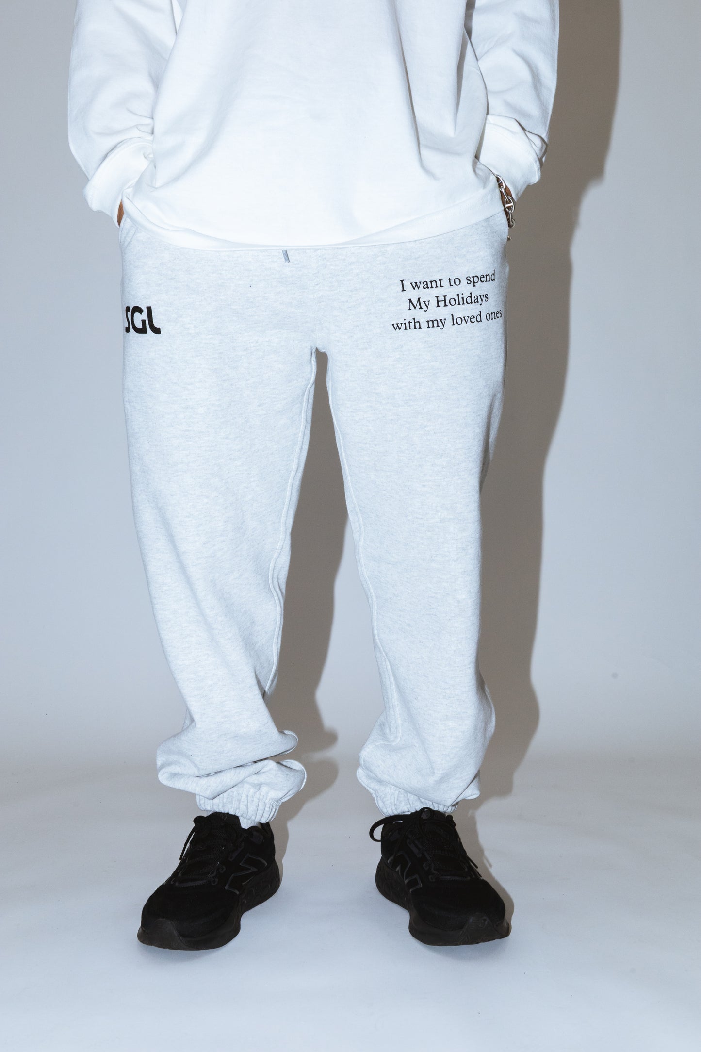 SGL lettered HEAVY WEIGHT SWEATPANTS