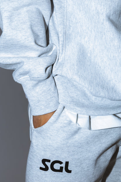 SGL lettered HEAVYWEIGHT CREWNECK SWEATSHIRT