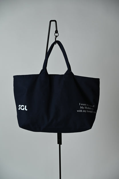 SGL lettered  CANVAS TOTE BAG