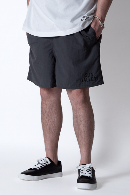 SUNGALLERY ナイロントラックハーフパンツ