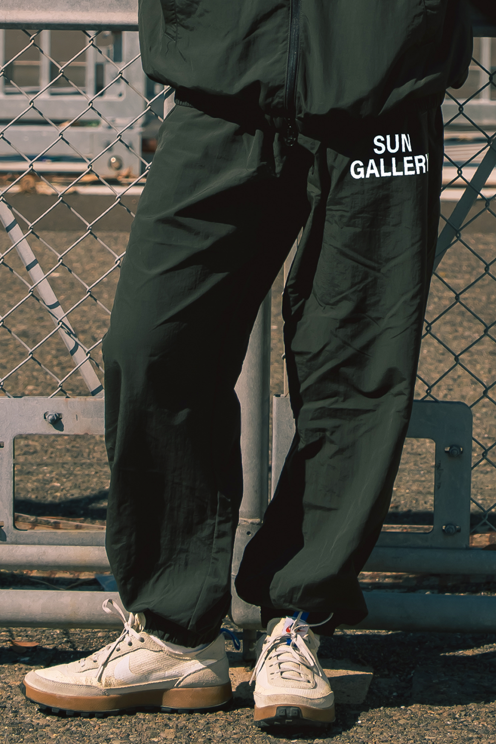 SUNGALLERY NYLON TRACK PANTS