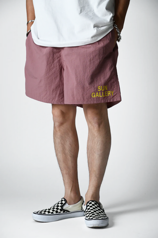 SUNGALLERY ナイロントラックハーフパンツ