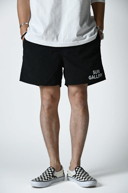SUNGALLERY ナイロントラックハーフパンツ