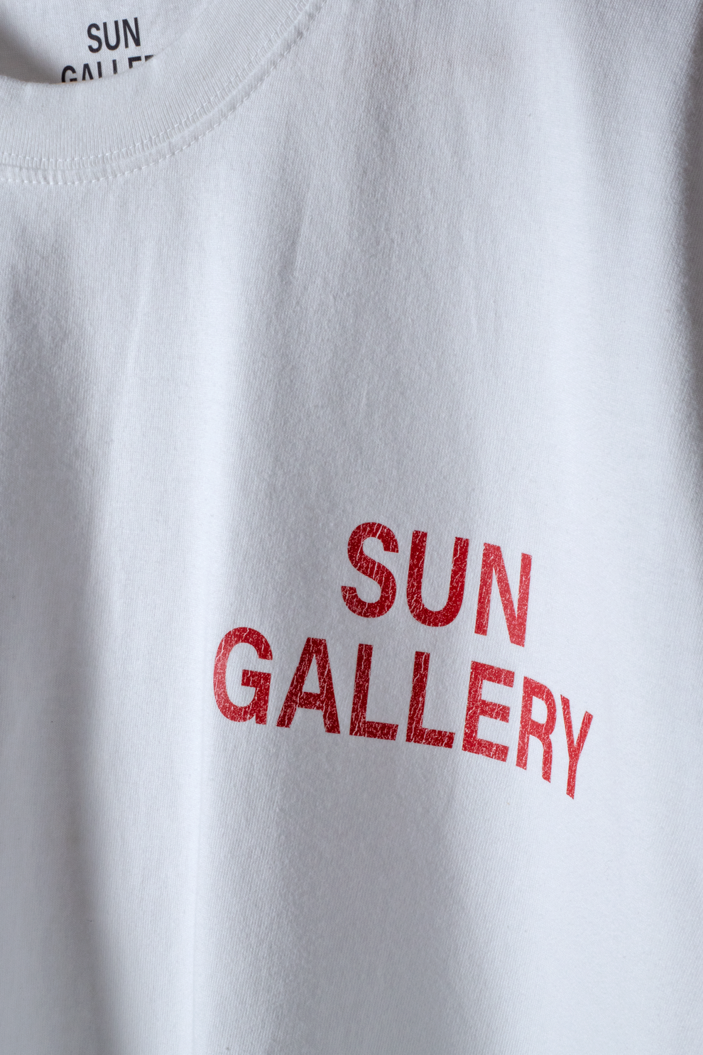 SUNGALLERY WORN-OUT LONG SLEEVE T-SHIRT (ホワイト)