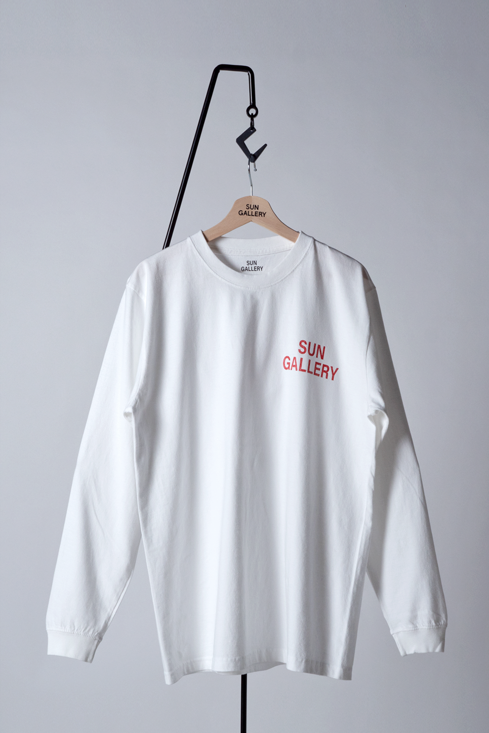 SUNGALLERY WORN-OUT LONG SLEEVE T-SHIRT (ホワイト)