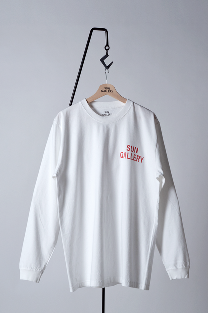 SUNGALLERY WORN-OUT LONG SLEEVE T-SHIRT (ホワイト)