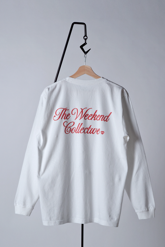 SUNGALLERY WORN-OUT LONG SLEEVE T-SHIRT (ホワイト)
