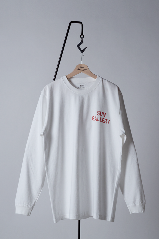 SUNGALLERY WORN-OUT LONG SLEEVE T-SHIRT (ホワイト)