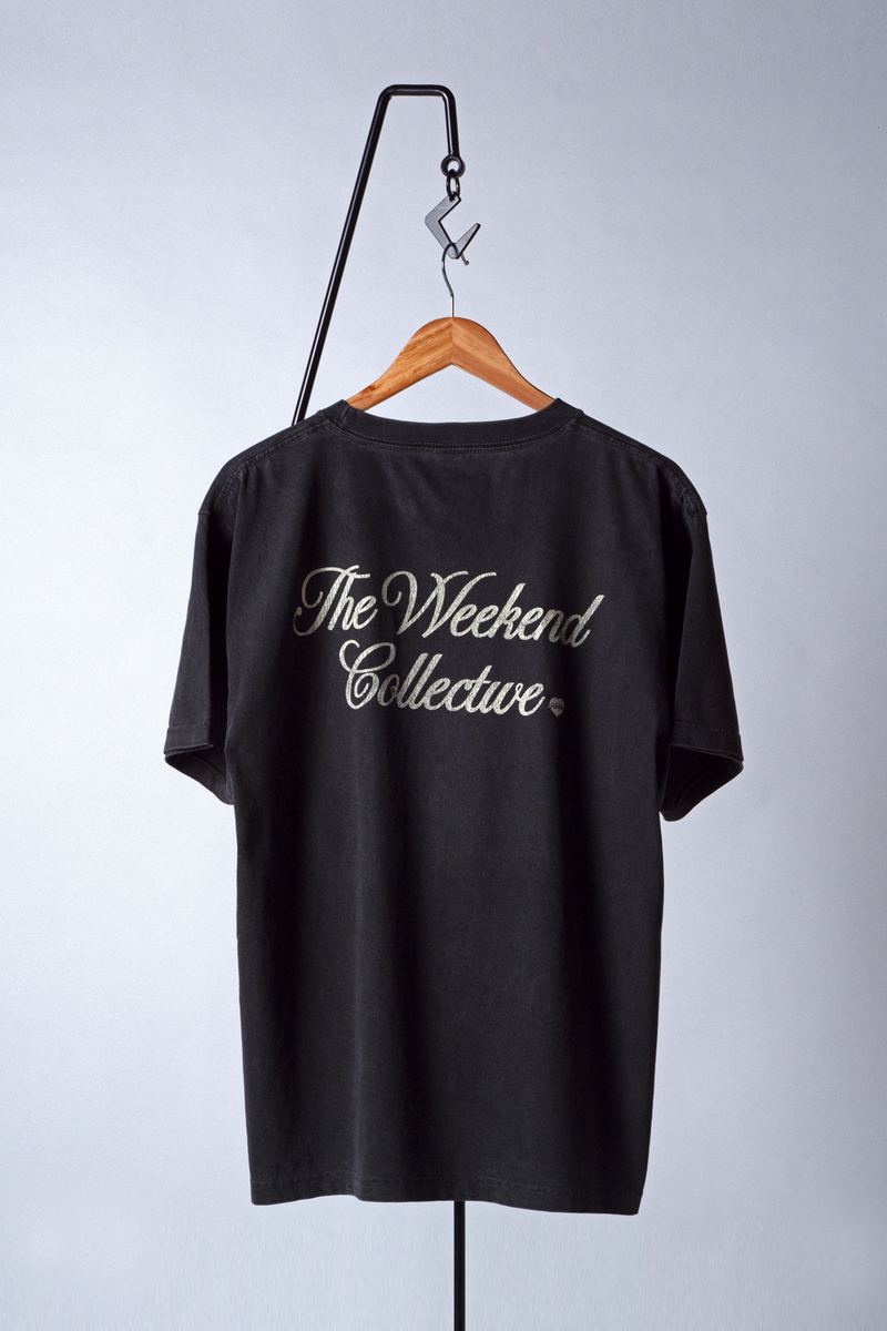 SUNGALLERY WORN-OUT T-SHIRT (ヴィンテージブラック) - ヴィンテージブラック