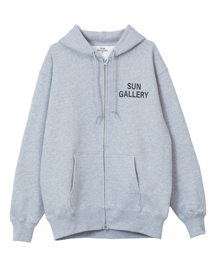 SUNGALLERY BOXY DOUBLE ZIP HOODIE