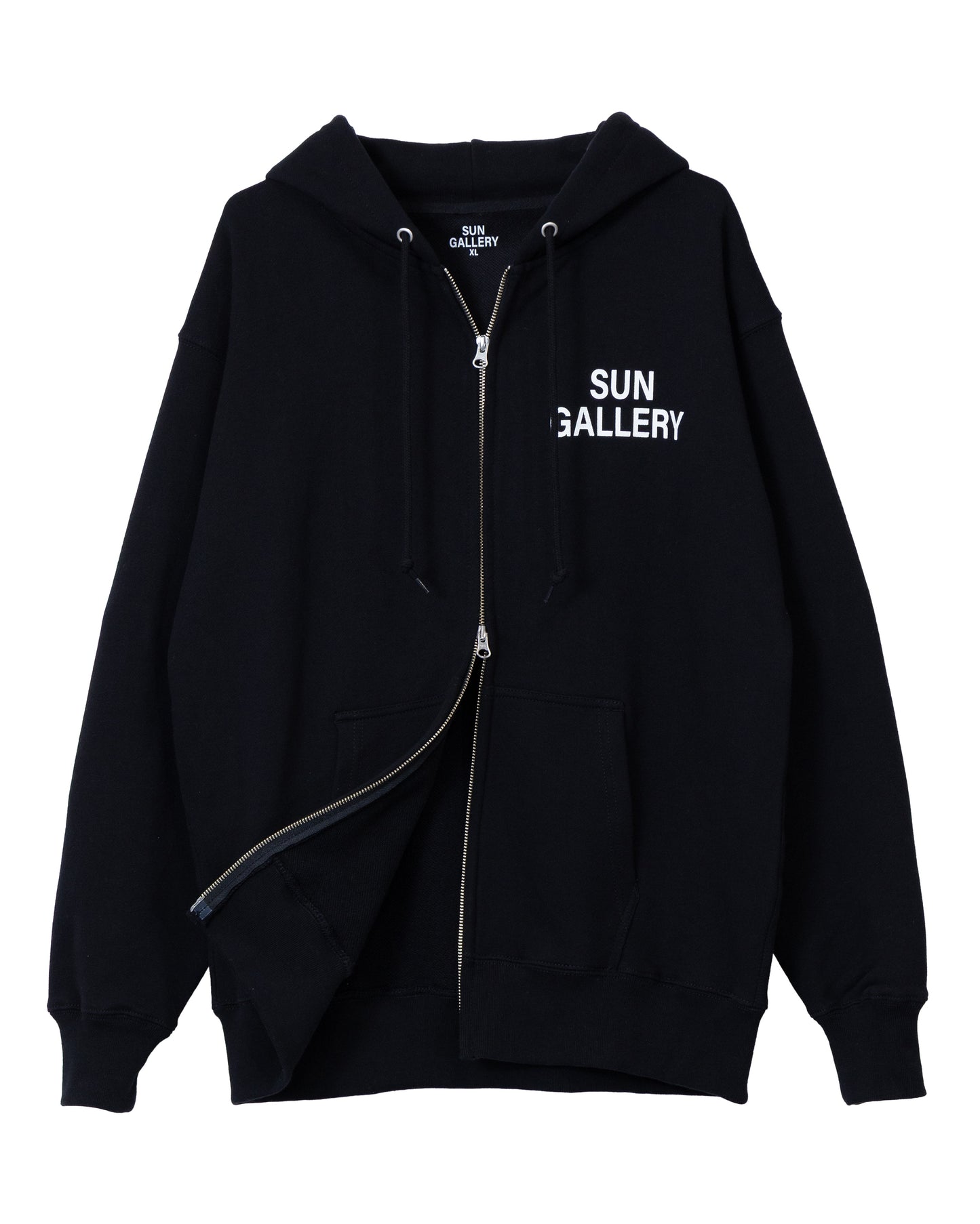 SUNGALLERY BOXY DOUBLE ZIP HOODIE