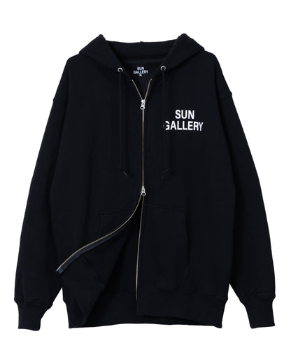 SUNGALLERY BOXY DOUBLE ZIP HOODIE
